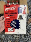 Vintage Quickee Paint And Varnish Remover Cans Store Advertising With Dealer Box