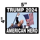 American Hero Trump 2024 Assassination Sticker - Car Truck Bumper Decal Pl1131
