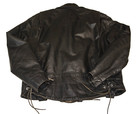 Vtg Harley Davidson Black Leather Belted Motorcycle Jacket Made In Usa Womans Xl