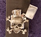 Rebel Guitar Strap Metal Skull Lighter - Synyster Gates Of Avenged Sevenfold