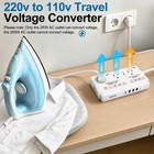 220v To 110v Voltage Converter 2000w Travel Transformer Usb