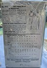 Vtg 40s Hollywood Sewing Pattern 433 Htf  Large Size 20 Dress Long   Short Fab