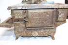 Antique Rival S Large Ornate Cast Iron 6 Burner Stove Toy  Salesman Sample