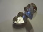 Sterling Silver Pill Box Heart Shape Small Gorgeous Design On Top 925 Silver