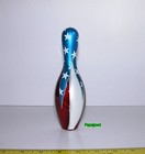 Hot Rod Underground Pin Head Usa Stars Stripes Miniature 7 1 2  Bowling Pin Art 