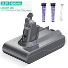 21 6v 4 5ah Battery For Dyson V6 Sv03 Sv04 Sv06 Dc58 Dc59 Dc61 Animal   Filters