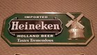 Lot Of  2  Vintage Heineken Beer Plastic Display Signs