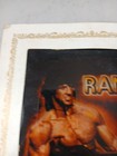 Vintage Carnival Fair Glass Mirror Prize Rambo 6    X 6    Sylvester Stallone