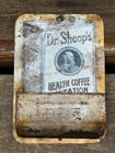 Antique Dr  Shoop   s Imitation Health Coffee Advertisement Tin Litho Match Safe
