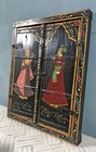 Antique Wooden Large Wall D  cor Window Panel Original Old Fine New Hand Painted