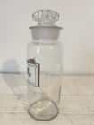 Apothecary Jar Antique Pv rhei Bottle Pharmacy 10    Tall Clear Glass