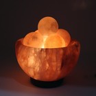 Himalayan Salt Lamp Bowl With 6 Massage Balls  Natural Pink Rock Salt Lamp Wi   