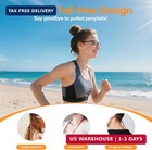 Adjustable Anti-slip No-tail Glasses Strap  4 Pack Black   Adjustable Steel Wire