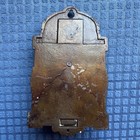 Antique Ornate Cast Iron Victorian Eastlake 2 Tier Wall Mount Match Safe Holder