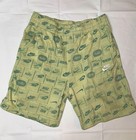 Nike Sportswear Big Kids French Terry Sweat Shorts Aop Green Logo Sz L 14-16 Nwt