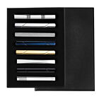 8pcs Silver Tie Bar Business Men Tie Clips Tie Pin For Men Wedding