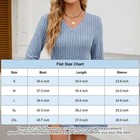 Women Sweater Knit V-neck Warm Midi Dress Long Sleeve Casual Aline Sweater Dress
