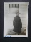 Vintage 1940s Family Photo Woman Posing For Photo
