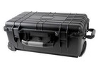 Tactical Wheeled rolling Case 22 Inch Black  Cubed Foam Protection  Equipment 