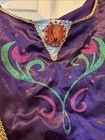 Frozen 1 Anna  Blue   Purple Princess Costume Dress With Gold Trim
