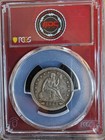 1853 25c Seated Liberty Quarter Arrows   Rays Pcgs Vf35 Edc Red Label  nuclear  