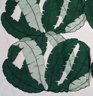 6 Vintage Banana Leaf Placemats Hollywood Glam Handsewn Placemats