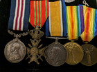 Wwi Cef 29th Battalion  tobins Tigers   5medal Group Bravery mm   Cdeg W reunion