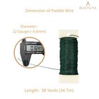 Beadnova Floral Wire 38 Yards 22 Gauge Paddle For Wreath 38 Yards  Green