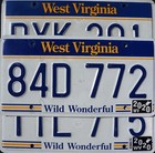 West Virginia License Plate - Wild Wonderful License Plate Tags Random  