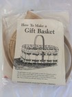 Vtg 1988 Burgundy Hill Basket Weaving Kit - Gift Basket 3 5  X 6 5  X 3 