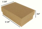 100 Pcs Of Our Brown Kraft Cotton Filled Gift Boxes