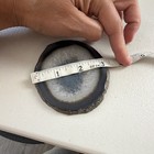 Polished Agate Geode Slice Crystal Mineral Display Specimen Approx 3 In