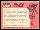 1966 Topps Batman Black Bat Logo  3 The Bat Signal - Set Break  Ex