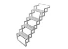 Extreme Max 1229 4552 18  Wide Alum Scissor Stairs W easy Mount Bracket For Rv