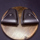 New Safariland 190 Handcuff Pouch  set Of 2  Plain Black Leather Black Snap