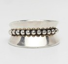 Stunning Vintage Modern Sterling Silver Signed Cuff Bracelet Taxco Mexico