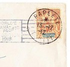 French Oceania Sc 15 single Frank -papeete Tahiti 13 12 12-to San Francisco