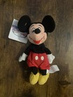 New With Tags Disney Store Mini Bean Bag Mickey Mouse 7  Plush Toy