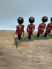 Britains Lead Toy Soldiers Guards Lot 7red Coat Royal Guards Vintage England