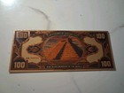 Sling s      Golden Seven Wonders Of World Gold Foil Banknote 100 Dollars 1 Of 7