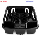 Dish Drying Rack  Sterilite Dish Rack With Self Draining Base  Black