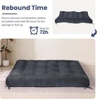 Thick 8  Full Size Futon Mattress - Medium Firm Sleeper Sofa Bed  Roll Up Design