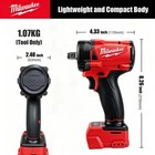 Milwaukee M18 18v Brushless Cordless 1 2  Impact Driver Screwdriver  tool Only 