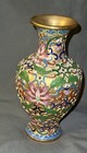 Vintage  Cloisonne Vase Multiple Colors -thousand  Flowers Style- 7   