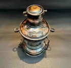 Antique Brass Anchor Oil Lamp Vintage Nautical Ship Lantern Marine Hanging Lamp