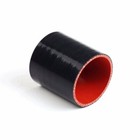2  Straight Turbo intake intercooler Piping Silicone Coupler Hose Black red