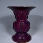 Northern Song Jun Kiln Porcelain Rose-purple Glaze Earthworm Trail Pattern Zun