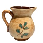 Vintage Pennsbury Pottery Creamer Pitcher Hand Painted Floral Folk Art Pa Dutch