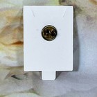 Flower Fashion Lapel Hat Pin Small Rose  75 Inch Gold Tone Textured Made In Usa
