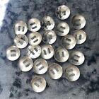 4 Pack 1  Vintage Western Saddle Silver Star Round Slotted Conchos